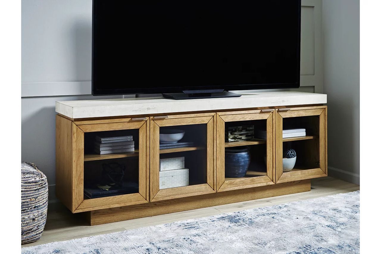 Adanworth Accent Cabinet In Light Brown and Gray A4000731