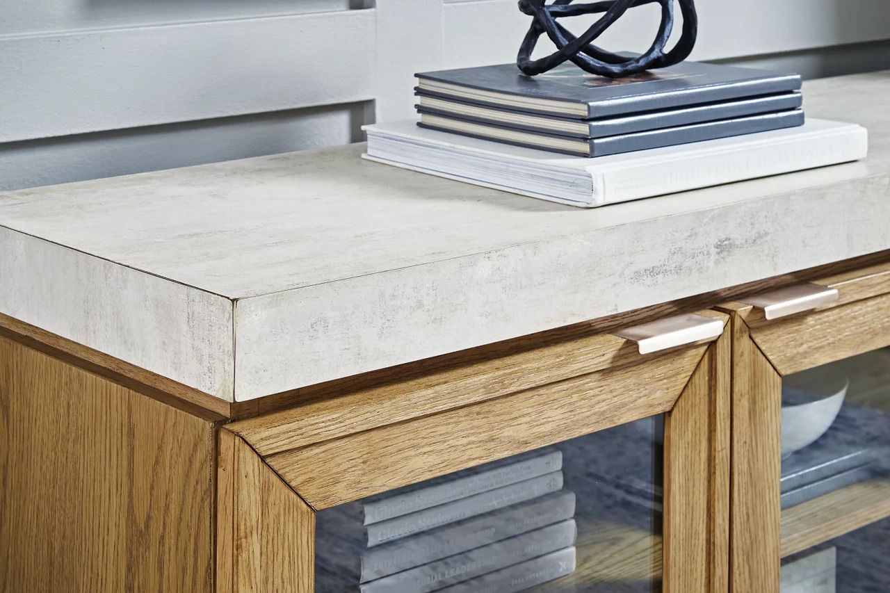 Adanworth Accent Cabinet In Light Brown and Gray A4000731