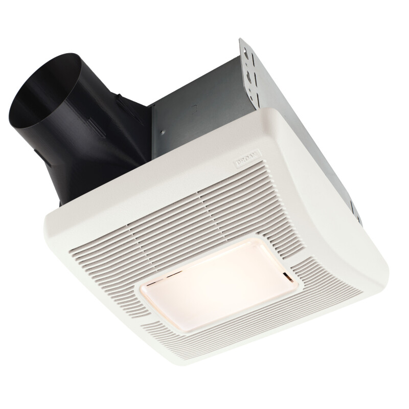 Flex Series 70 CFM Ceiling Roomside Installation Bathroom Exhaust Fan with Light A70L