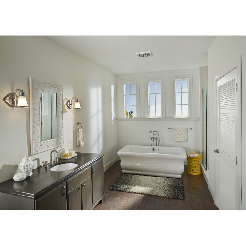 Flex Series 80 CFM Ceiling Roomside Installation Bathroom Exhaust Fan A80