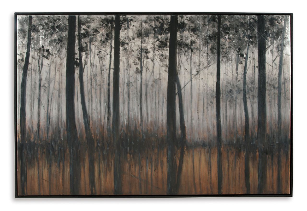 Philyra Black and Orange Wall Art A8000253