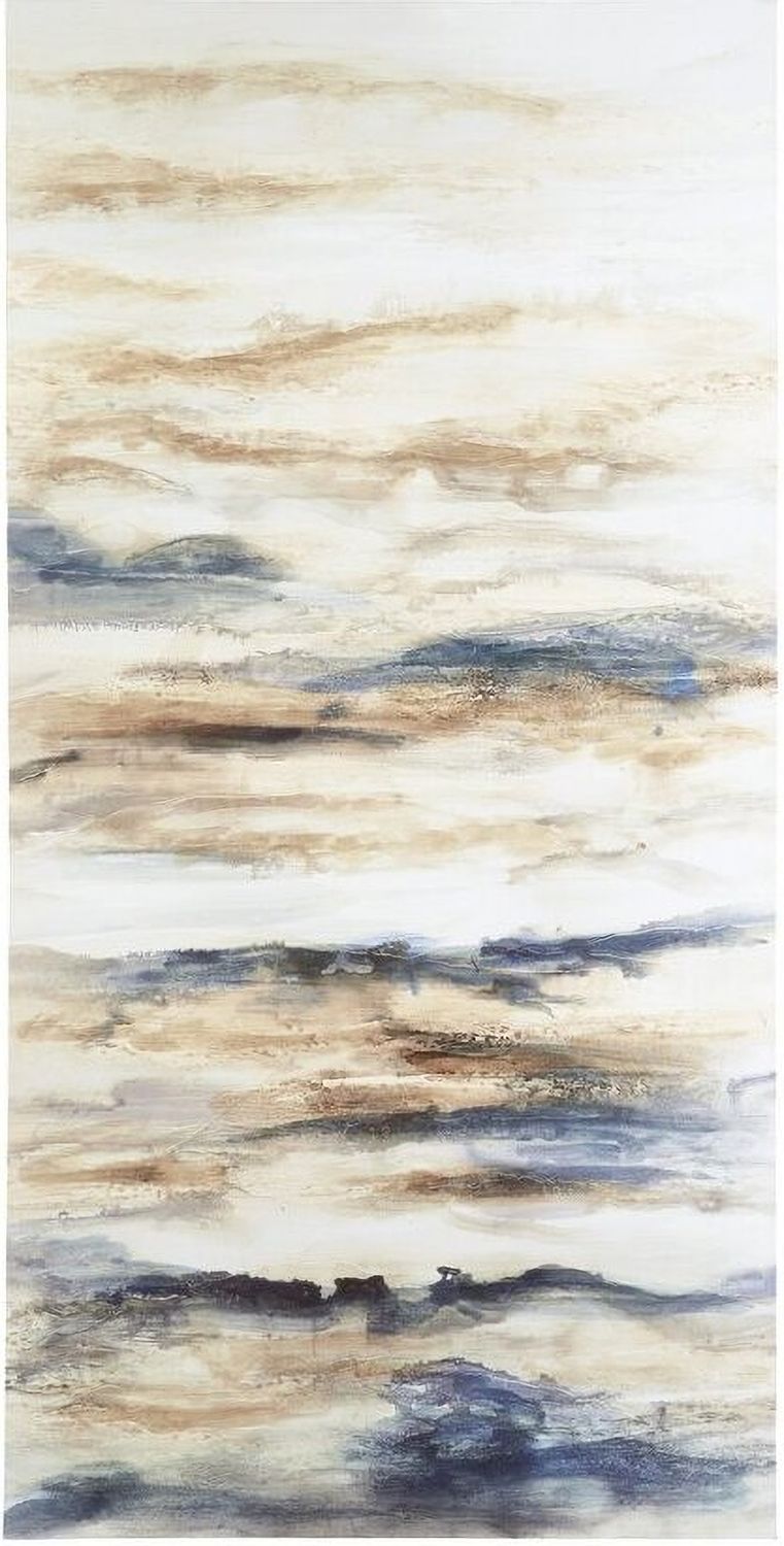 Joely Blue and Tan Wall Art A8000277