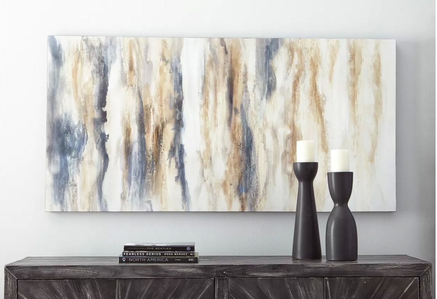 Joely Blue and Tan Wall Art A8000277
