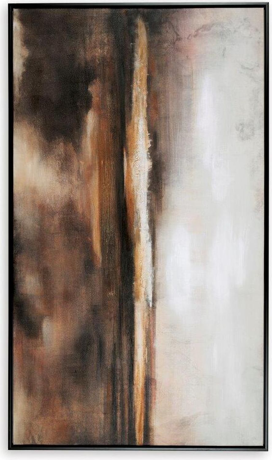 Drewland Black And Brown And Orange Wall Art A8000375