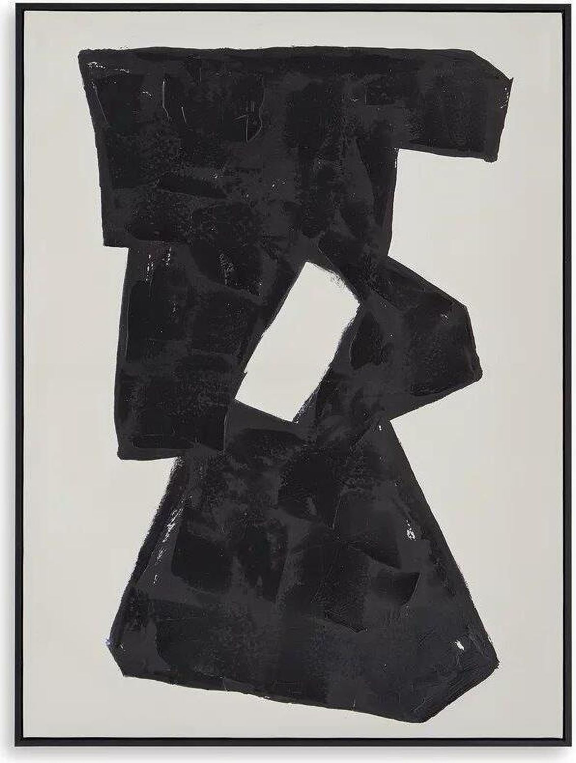 Garviery Wall Art In Black and Cream A8000385