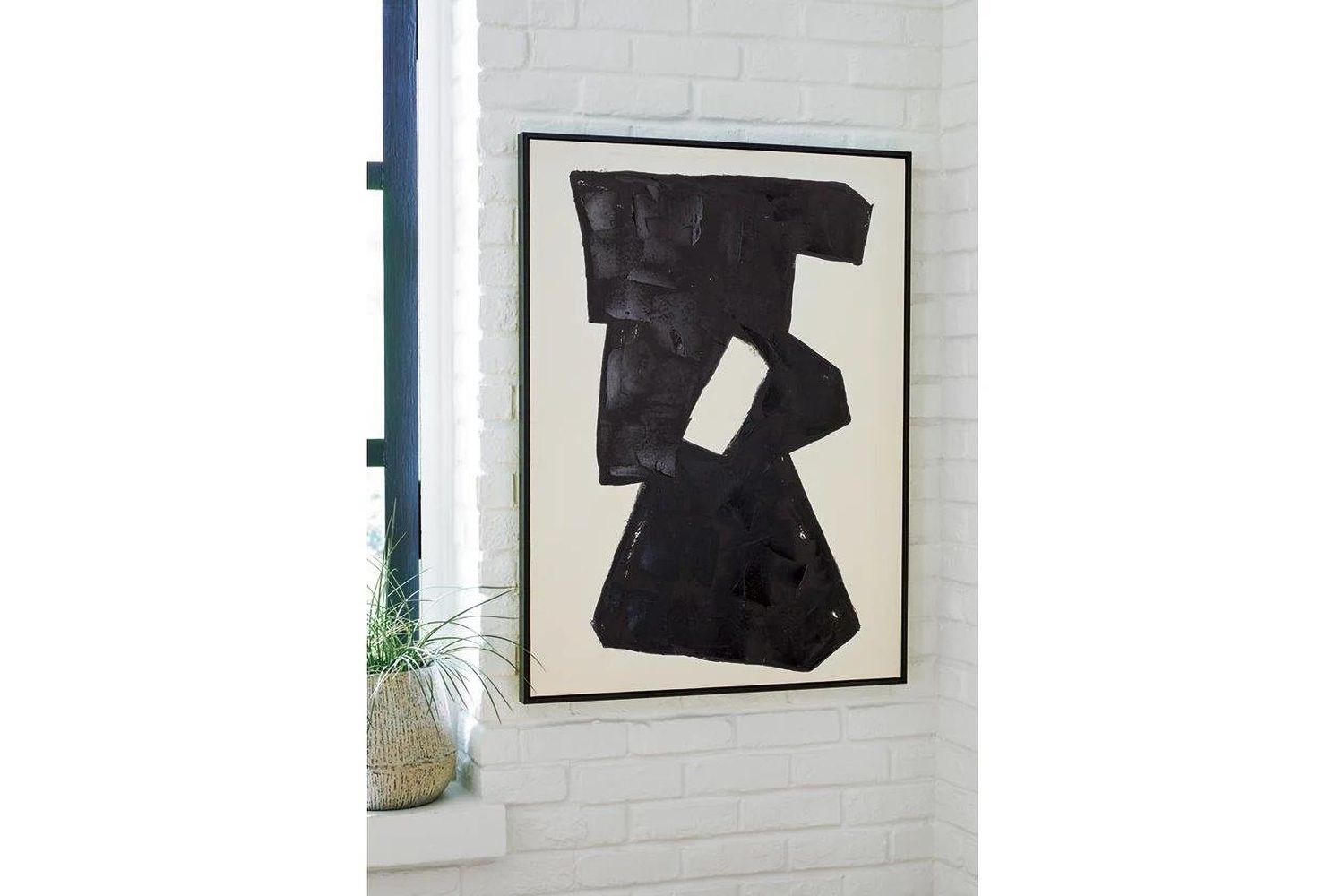 Garviery Wall Art In Black and Cream A8000385