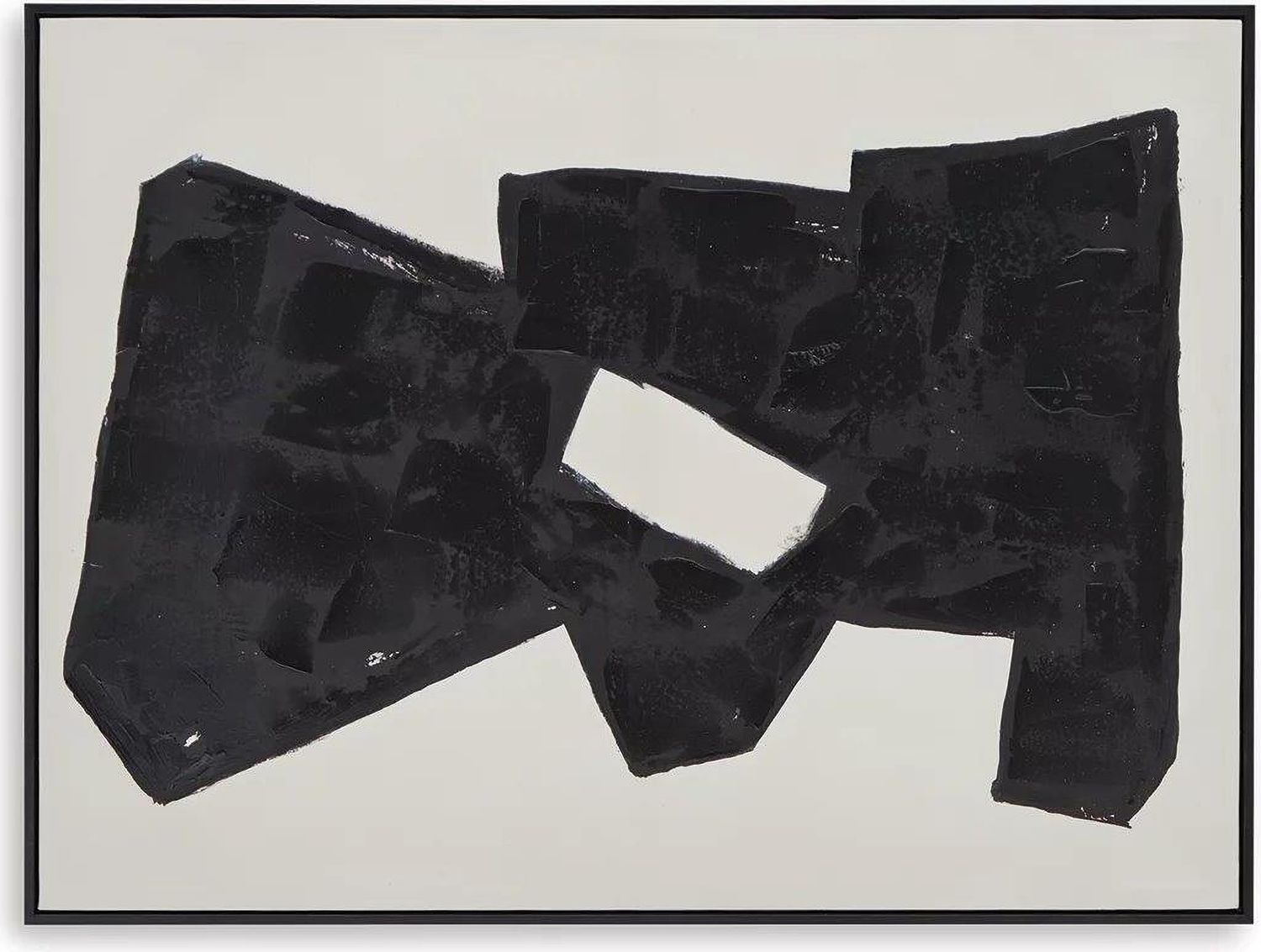 Garviery Wall Art In Black and Cream A8000385