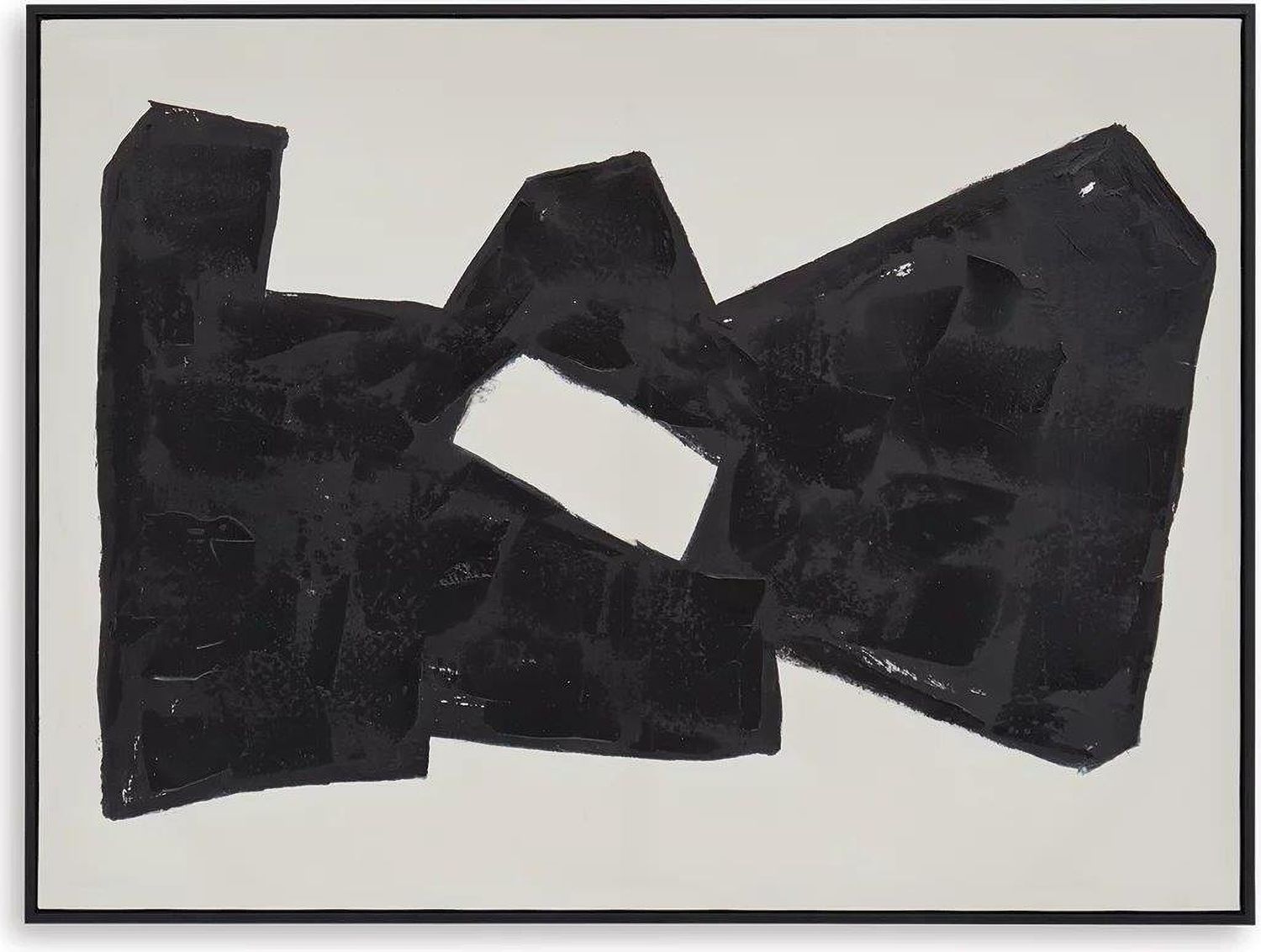 Garviery Wall Art In Black and Cream A8000385