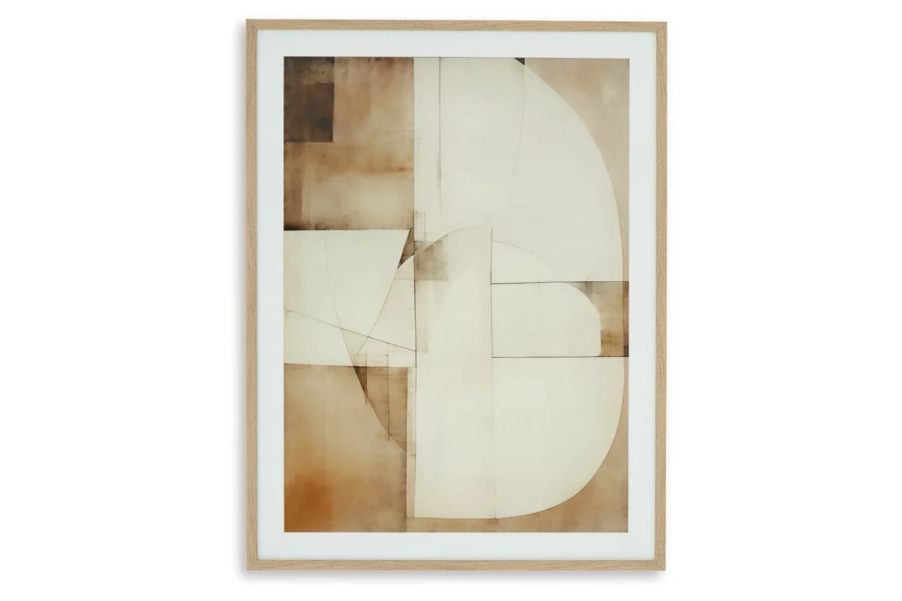 Corlain Wall Art In White and Brown A8000407