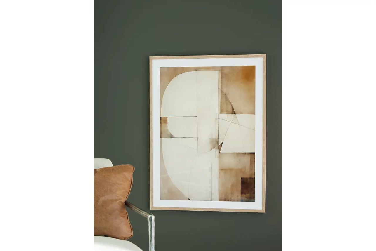 Corlain Wall Art In White and Brown A8000407