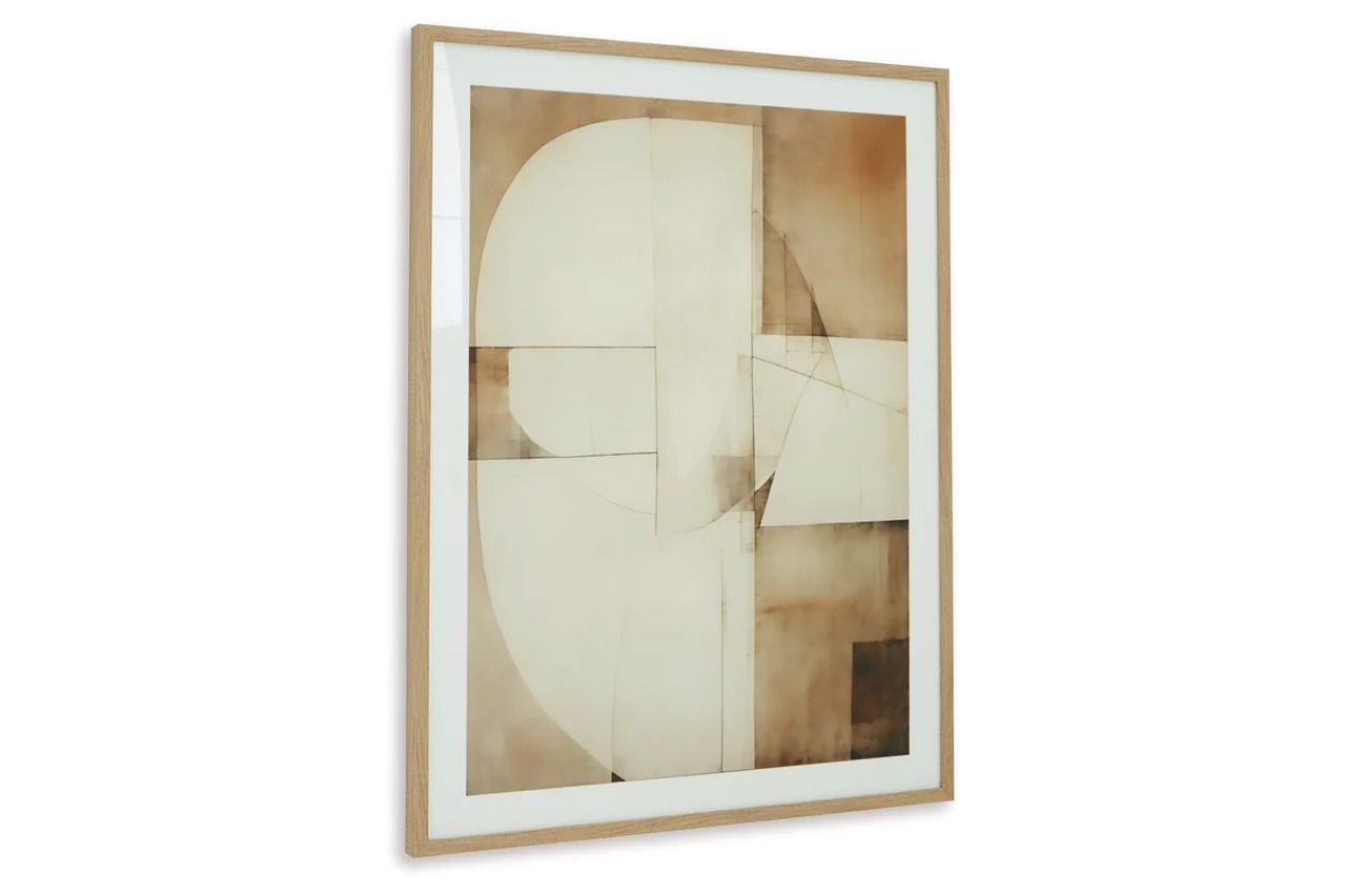Corlain Wall Art In White and Brown A8000407