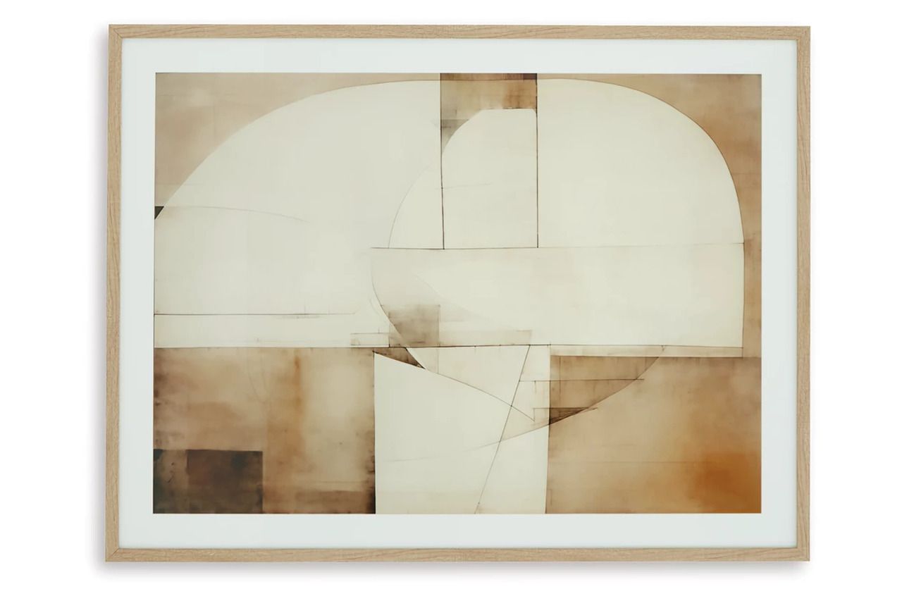 Corlain Wall Art In White and Brown A8000407