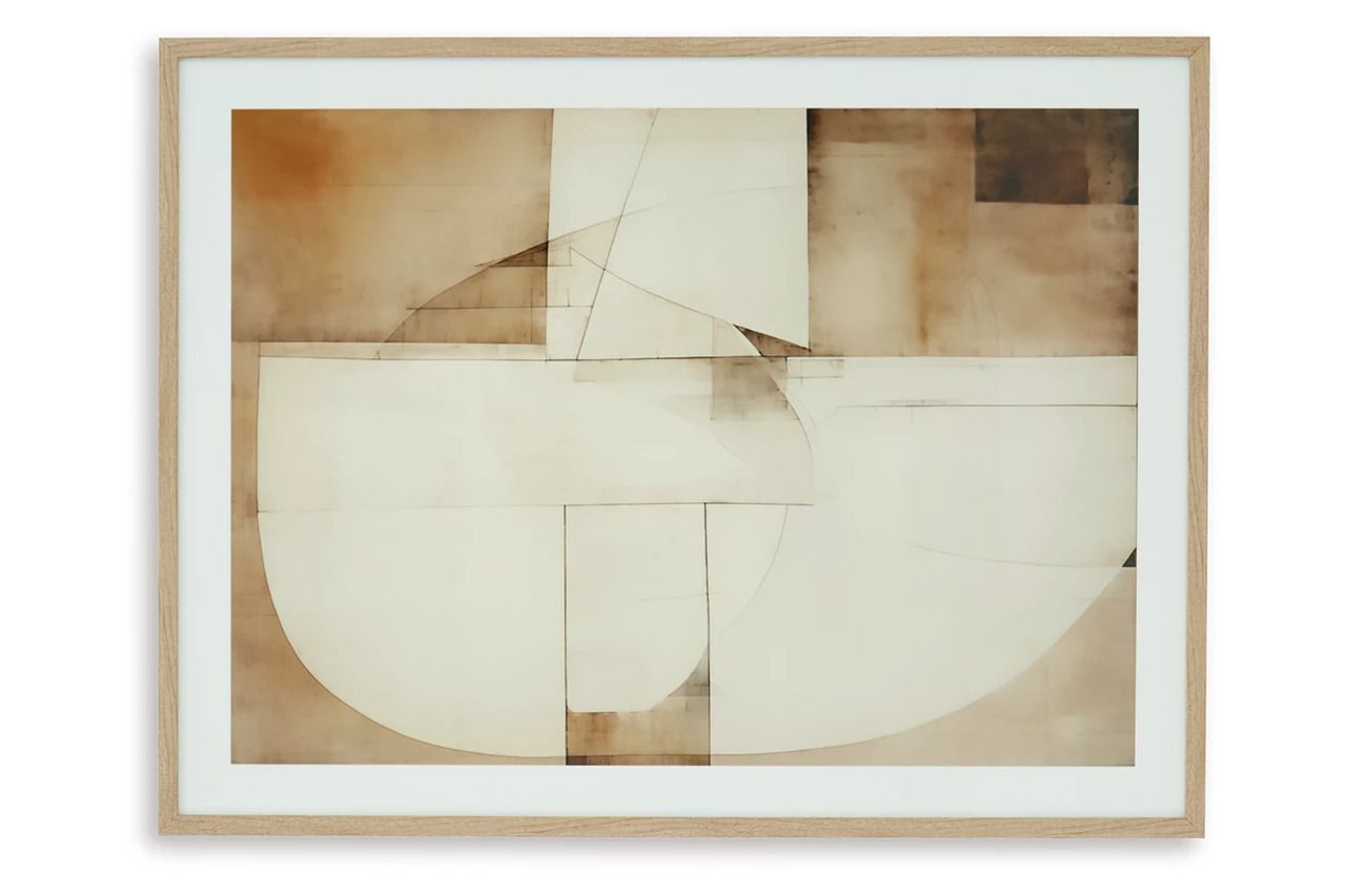 Corlain Wall Art In White and Brown A8000407
