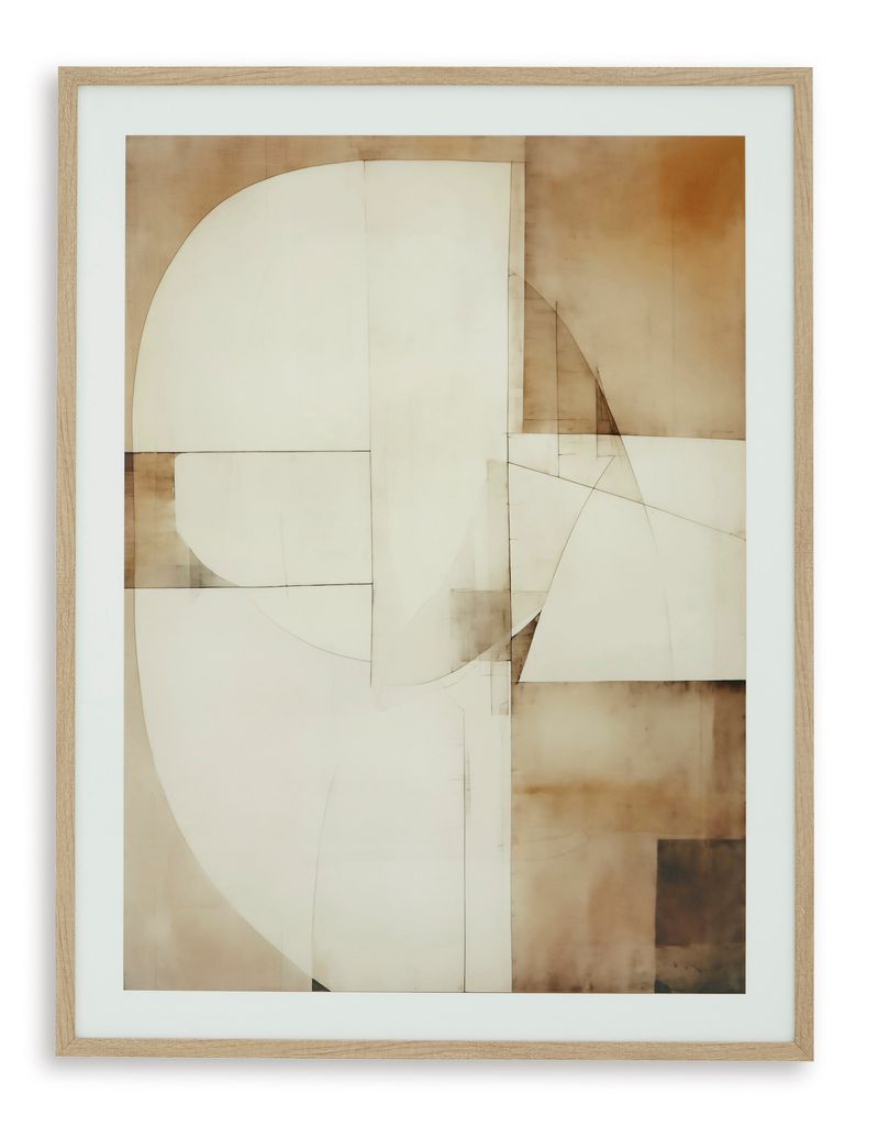 Corlain Wall Art In White and Brown A8000407