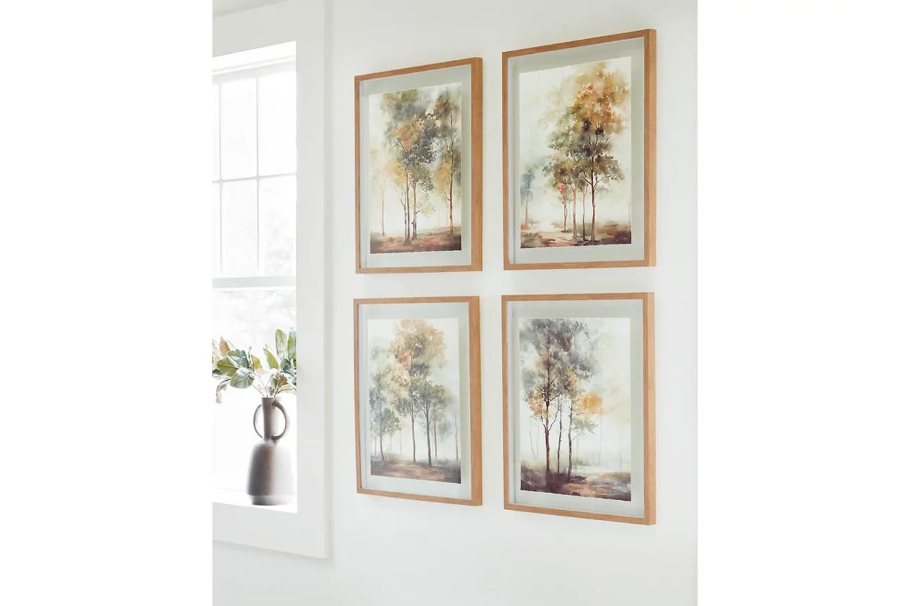 Bryneford Wall Art Set of 4 In Multi A8000411