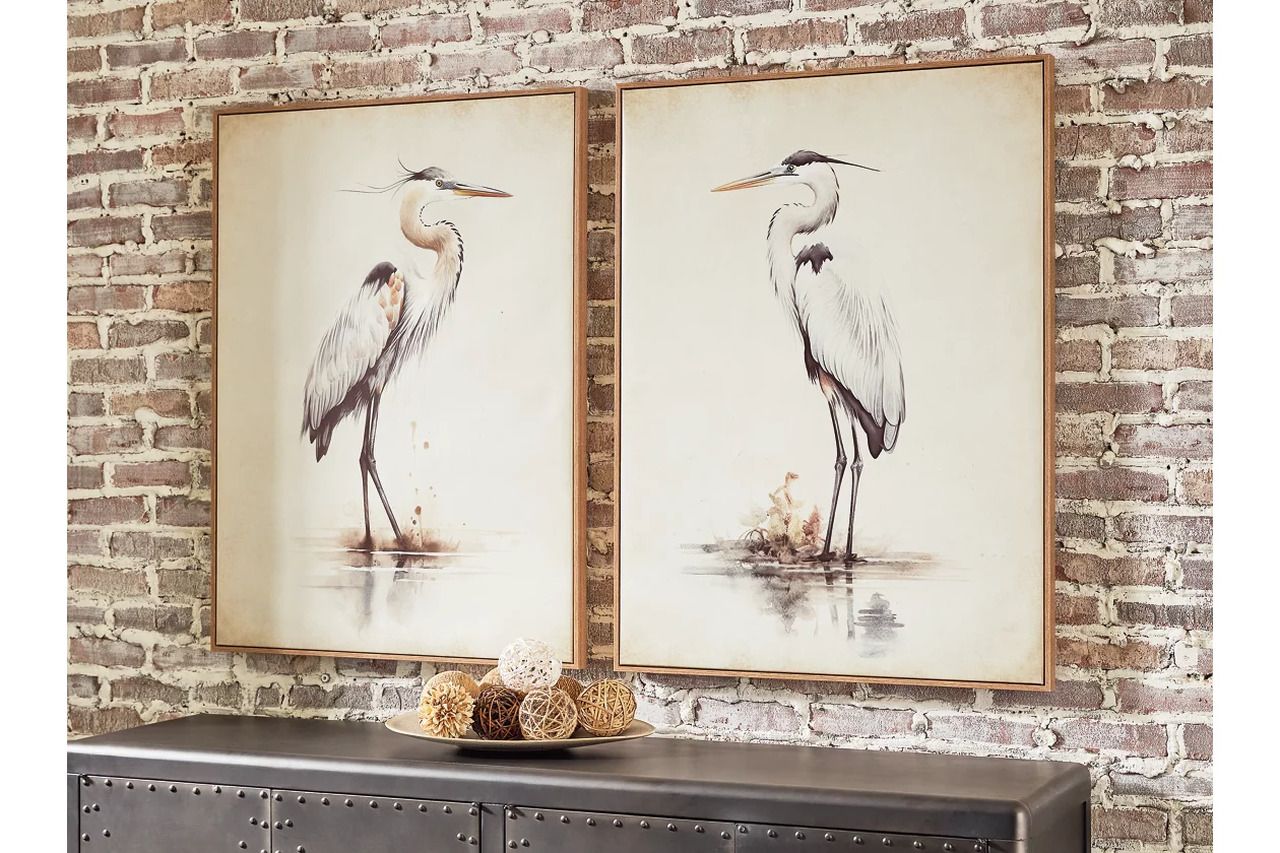 Aubinell Wall Art Set of 2 In Beige A8000414
