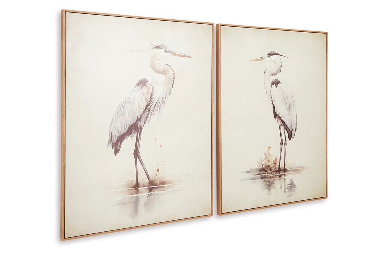 Aubinell Wall Art Set of 2 In Beige A8000414