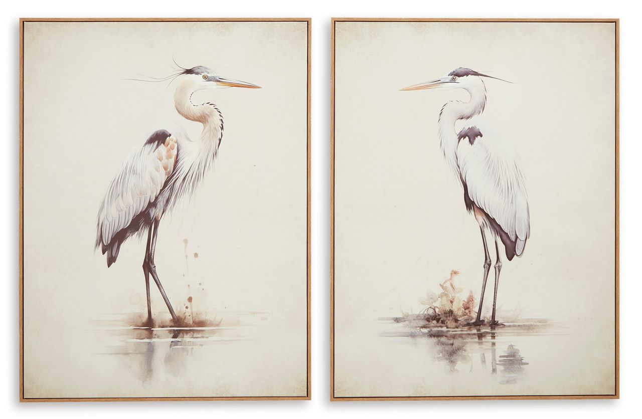 Aubinell Wall Art Set of 2 In Beige A8000414