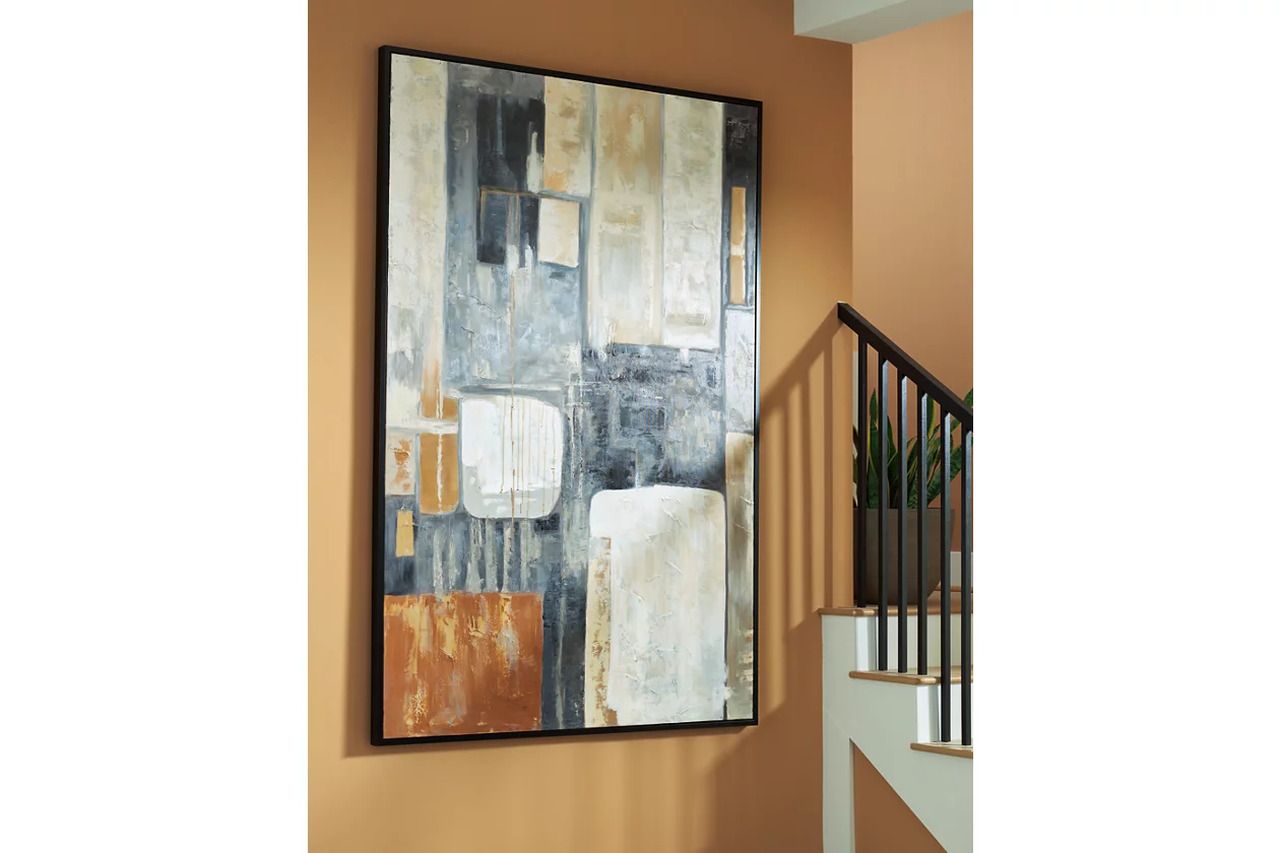 Howford Wall Art In Gray/Brown/Black A8000426