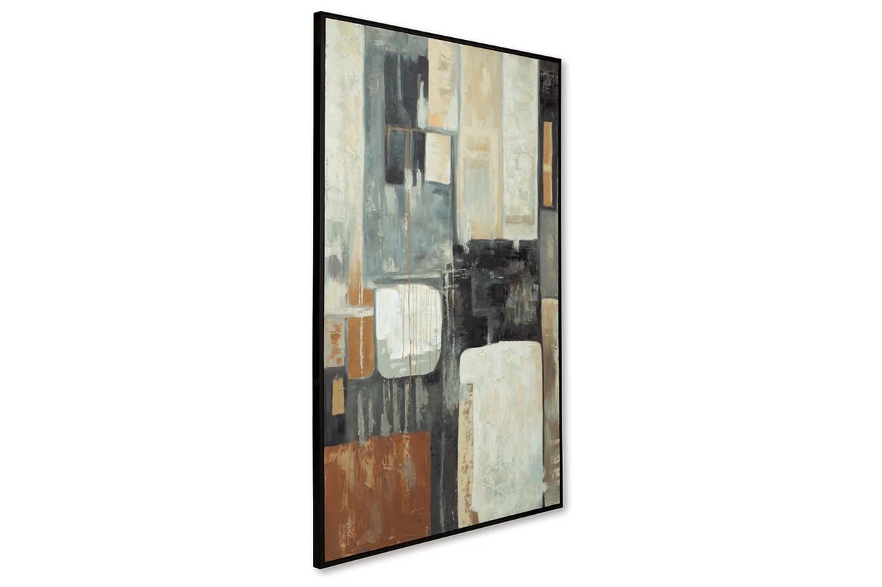 Howford Wall Art In Gray/Brown/Black A8000426