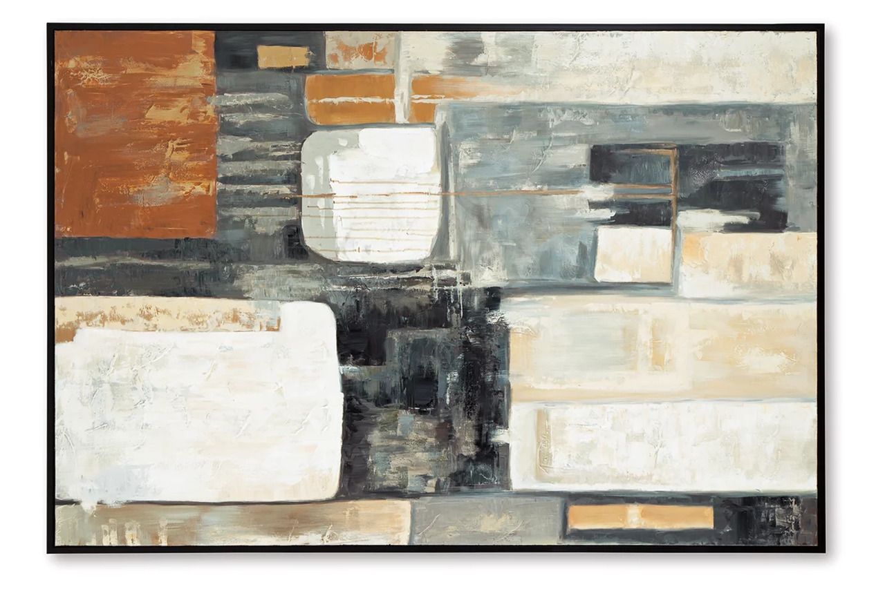 Howford Wall Art In Gray/Brown/Black A8000426