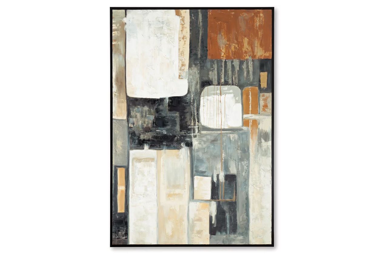Howford Wall Art In Gray/Brown/Black A8000426