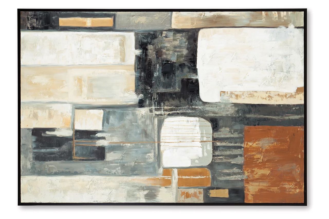 Howford Wall Art In Gray/Brown/Black A8000426