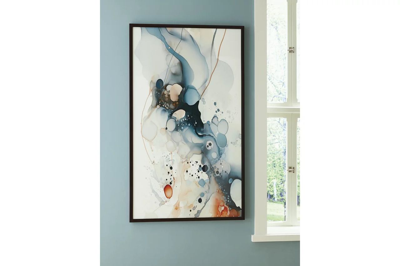 Foxenburg Wall Art In Blue/Amber/White A8000432