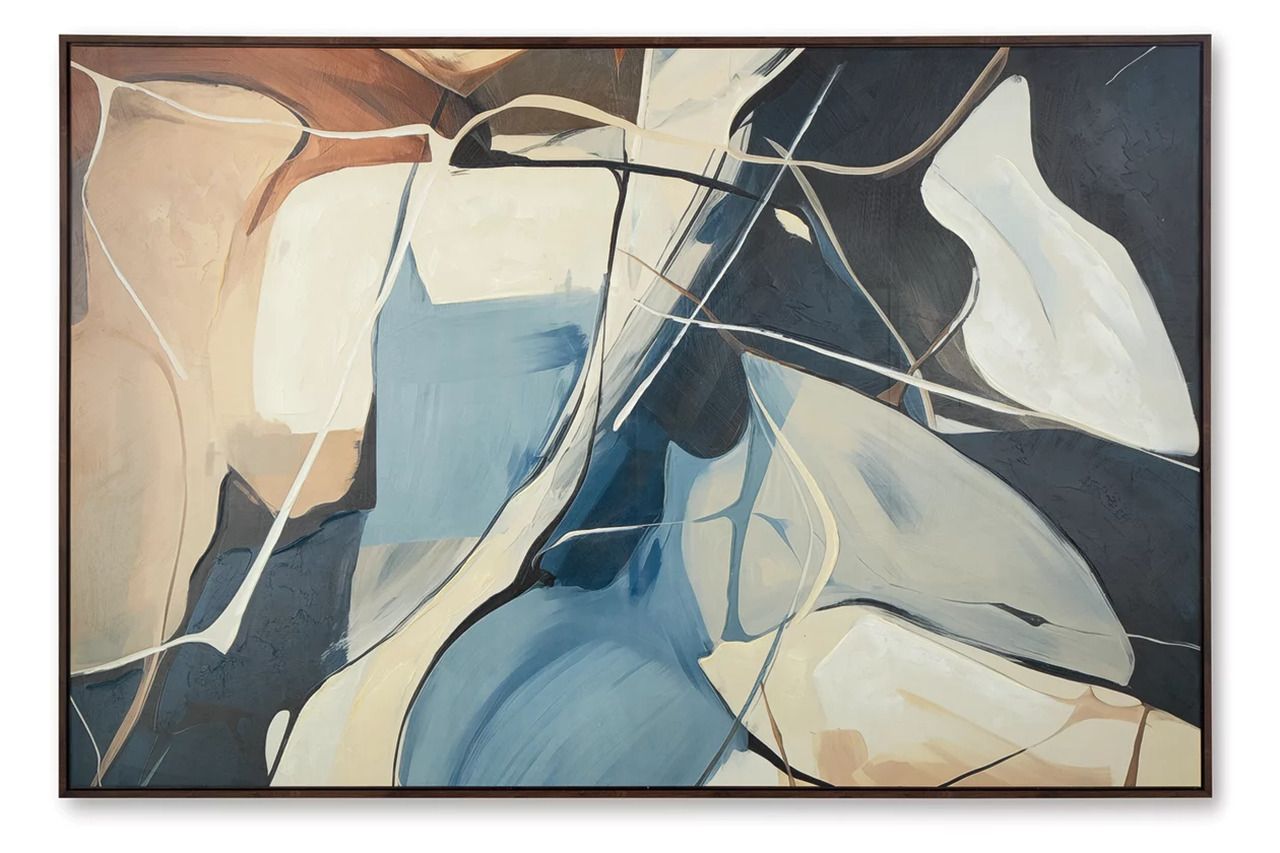 Avalen Wall Art In Blue/Brown/Beige A8000433