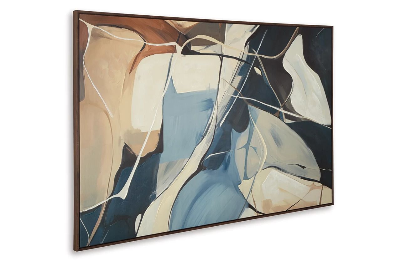 Avalen Wall Art In Blue/Brown/Beige A8000433