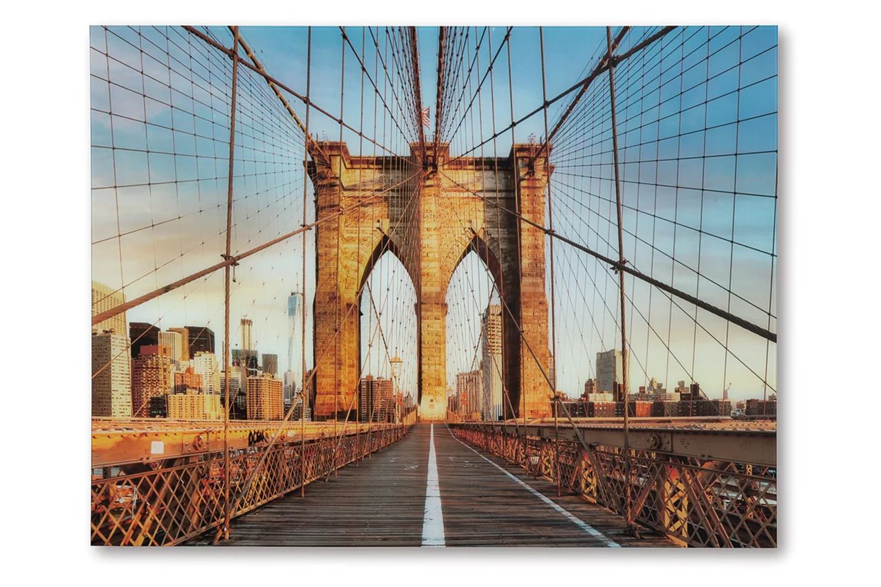 Shayward Wall Art In Blue and Amber A8000435