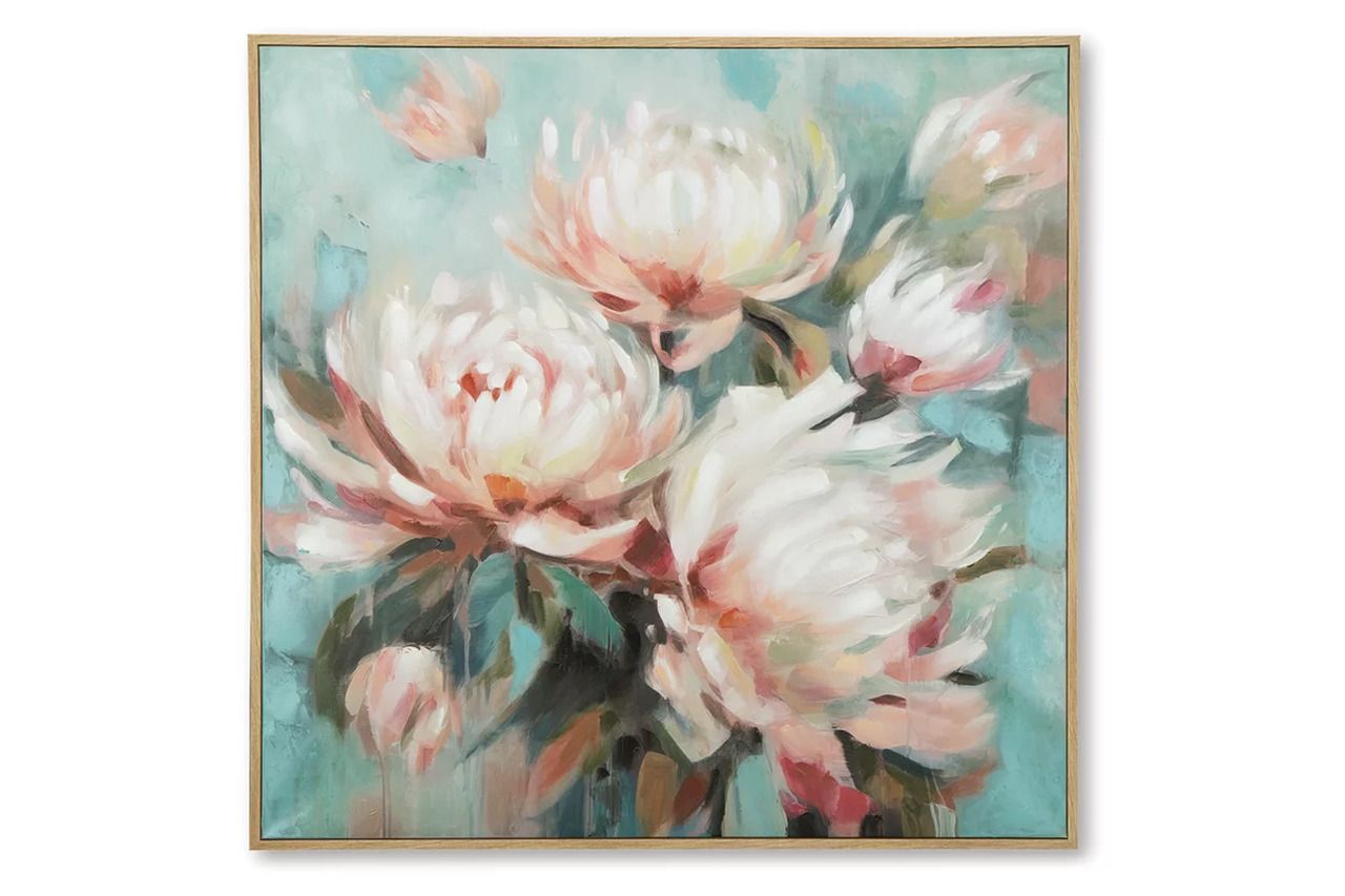 Parryville Wall Art In Aqua and Pink A8000440