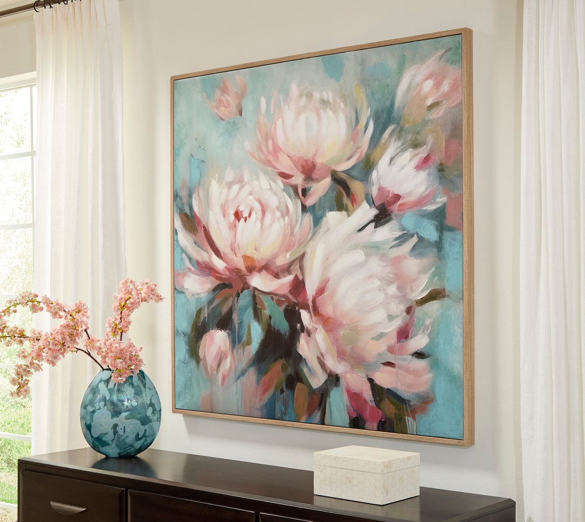 Parryville Wall Art In Aqua and Pink A8000440