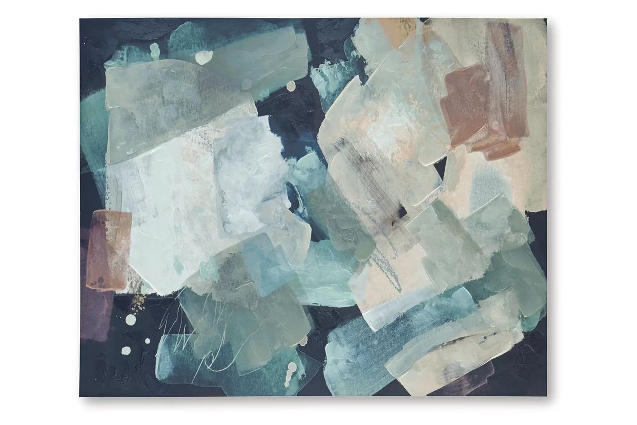 Keatsboro Wall Art In Blue and White A8000443