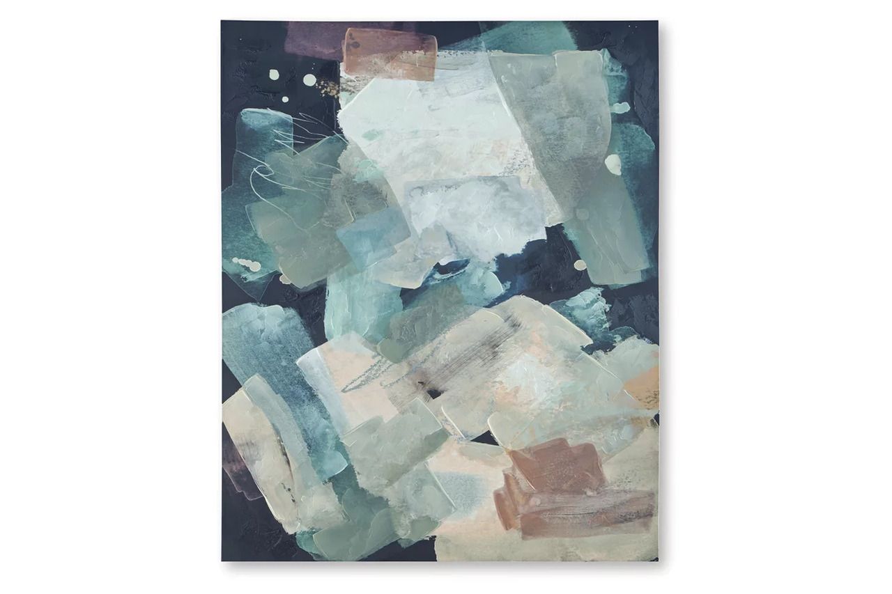 Keatsboro Wall Art In Blue and White A8000443