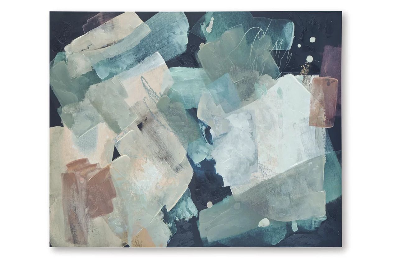 Keatsboro Wall Art In Blue and White A8000443