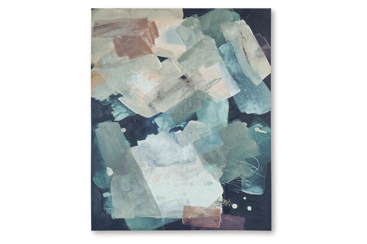 Keatsboro Wall Art In Blue and White A8000443