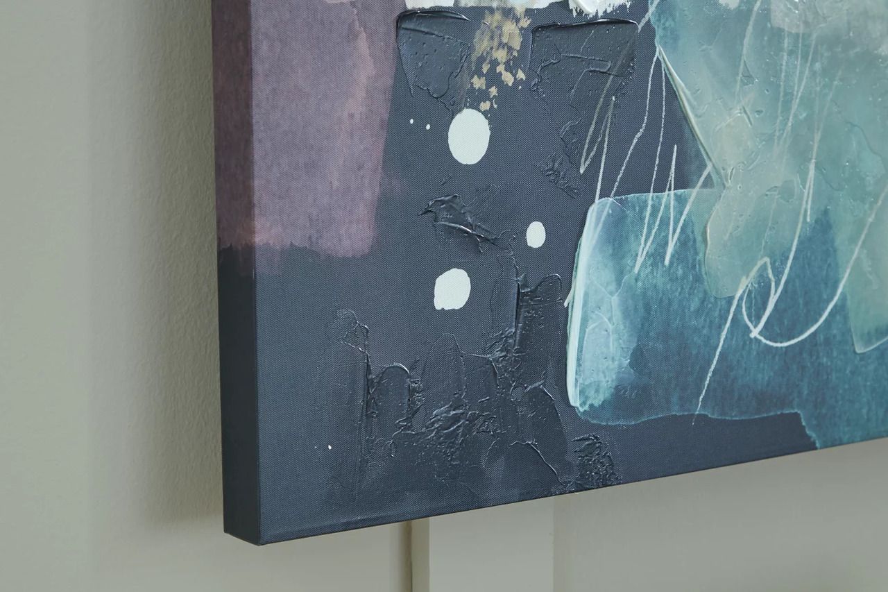 Keatsboro Wall Art In Blue and White A8000443