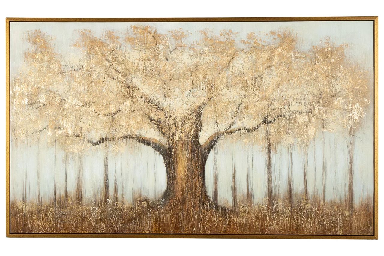 Dalewick Wall Art In Brown/Gray/Gold A8000448