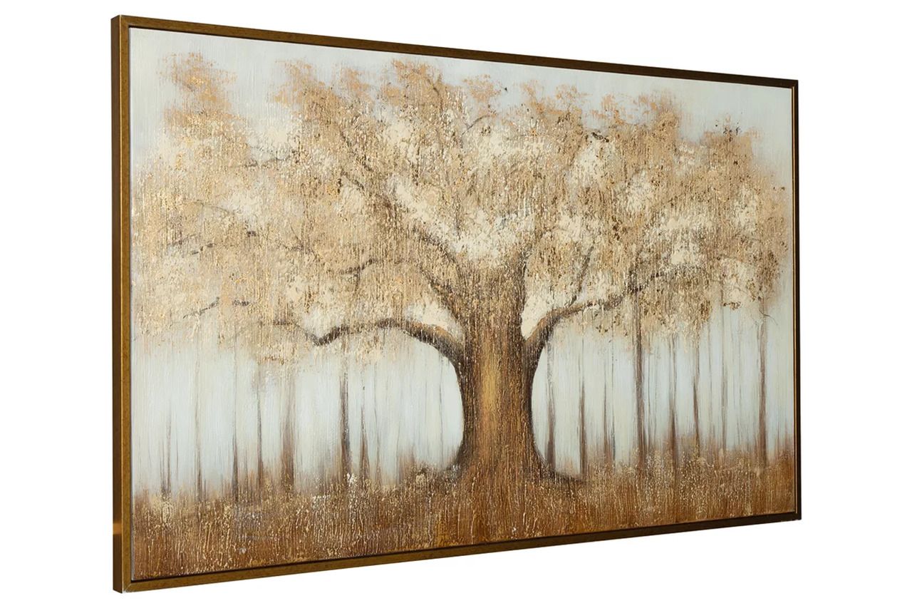 Dalewick Wall Art In Brown/Gray/Gold A8000448