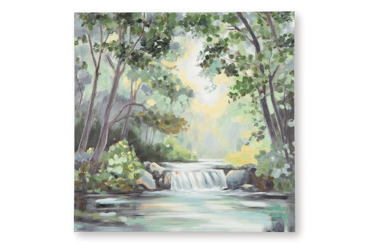 Evermaddick Wall Art In Green/Gray/White A8000455