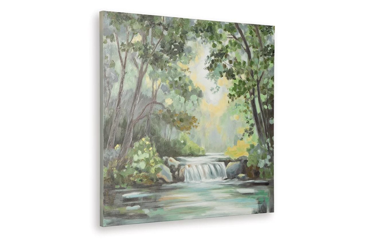 Evermaddick Wall Art In Green/Gray/White A8000455