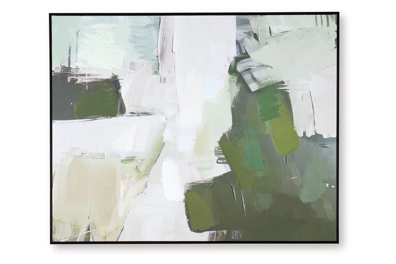 Vinick Wall Art In Green/Gray/White A8000459