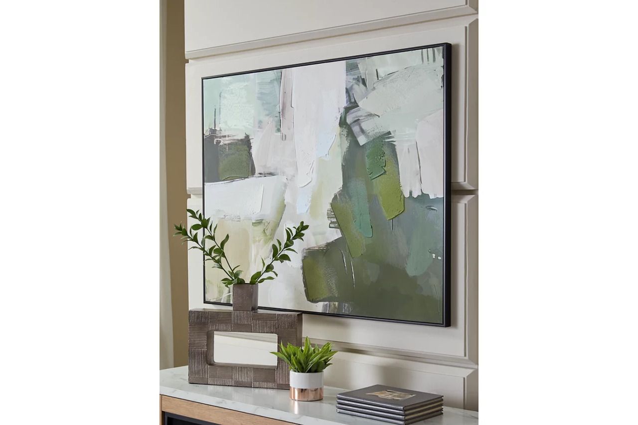Vinick Wall Art In Green/Gray/White A8000459