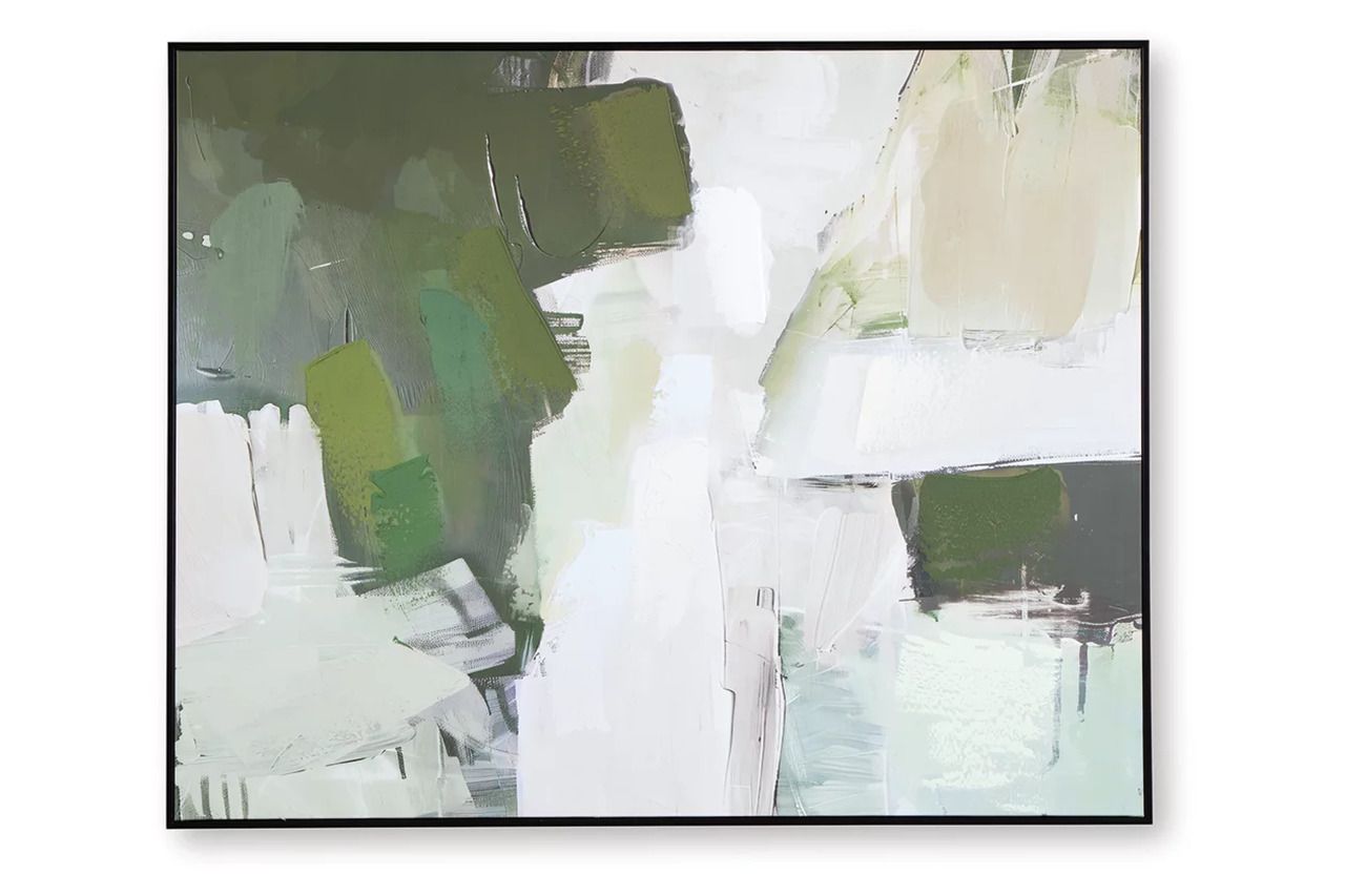 Vinick Wall Art In Green/Gray/White A8000459