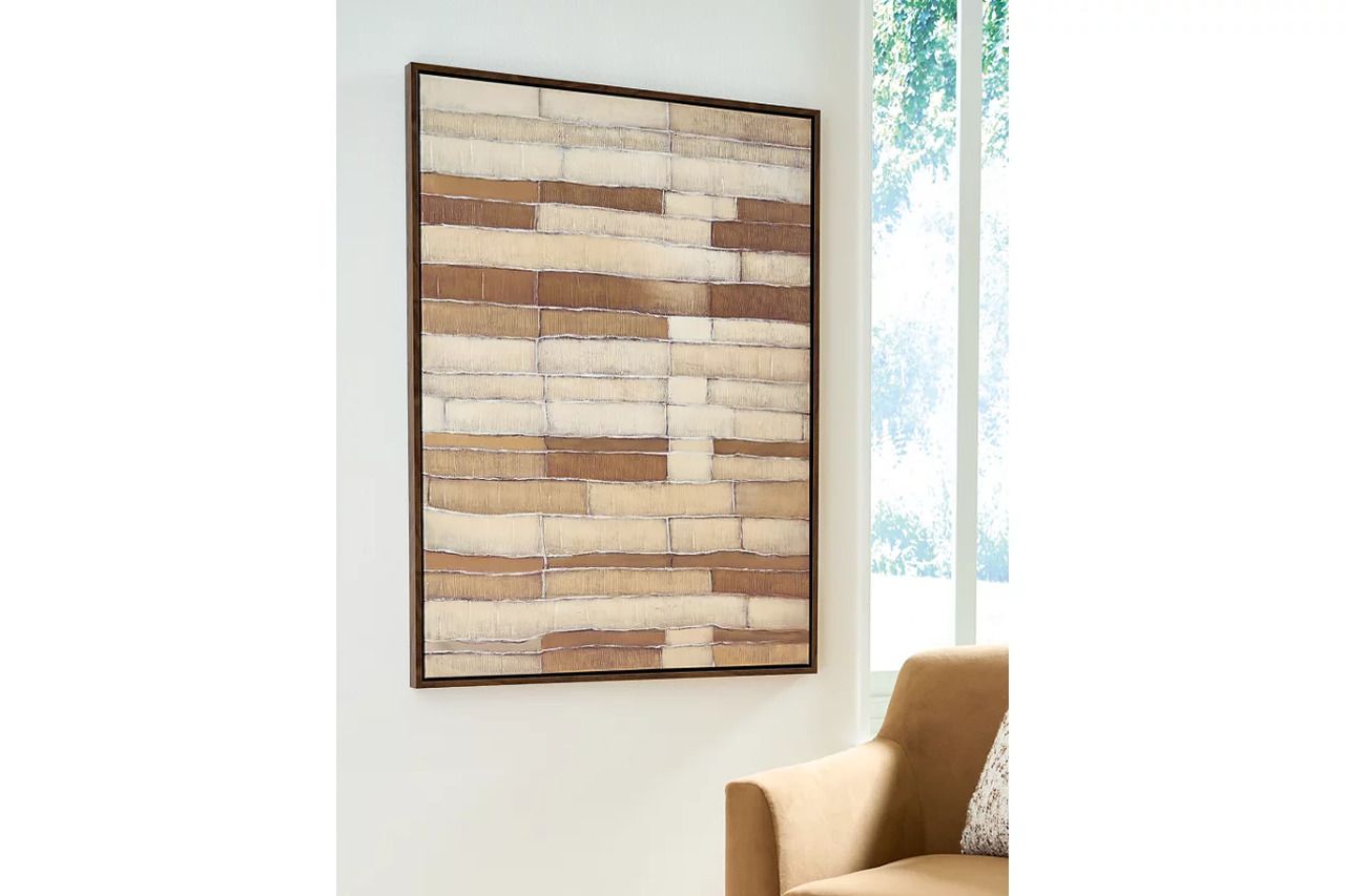 Kalanmore Wall Art In Tan and Brown and White A8000460
