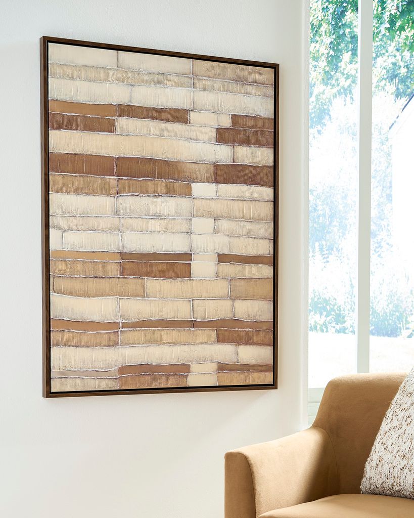 Kalanmore Wall Art In Tan and Brown and White A8000460