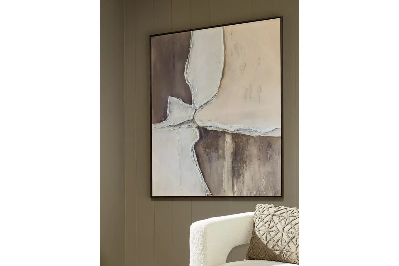 Junward Wall Art In Tan and Brown and White A8000461