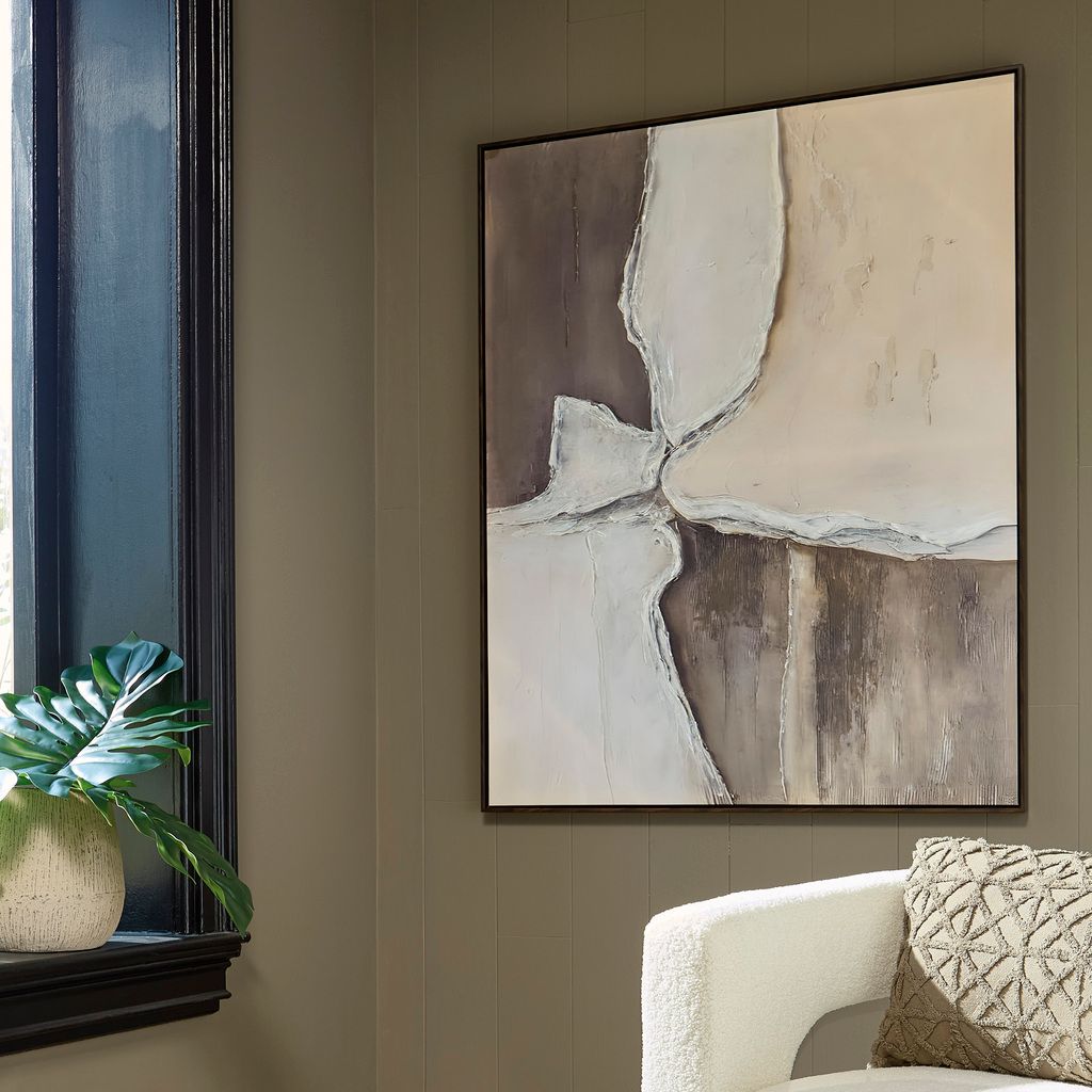 Junward Wall Art In Tan and Brown and White A8000461