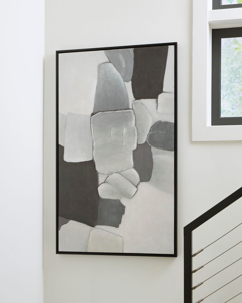 Adilson Wall Art In Black and White and Gray A8000463